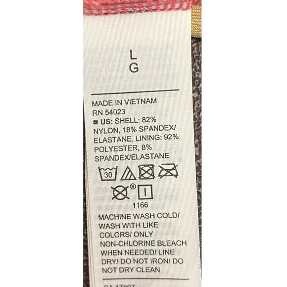 Pink Ribbed High Cut Cheeky One Piece Adjustable Strap Sze Large Baywatch Barbie - Picture 7 of 8